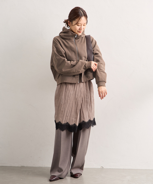 JOURNAL STANDARD（ジャーナルスタンダード）の「ピグメントフーディスウェット（パーカー・レディース・ブラック系その他/ブラウン・FREE）」の11枚目の写真