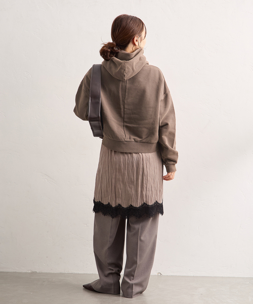 JOURNAL STANDARD（ジャーナルスタンダード）の「ピグメントフーディスウェット（パーカー・レディース・ブラック系その他/ブラウン・FREE）」の12枚目の写真