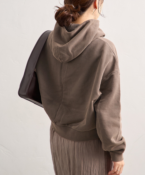 JOURNAL STANDARD（ジャーナルスタンダード）の「ピグメントフーディスウェット（パーカー・レディース・ブラック系その他/ブラウン・FREE）」の13枚目の写真