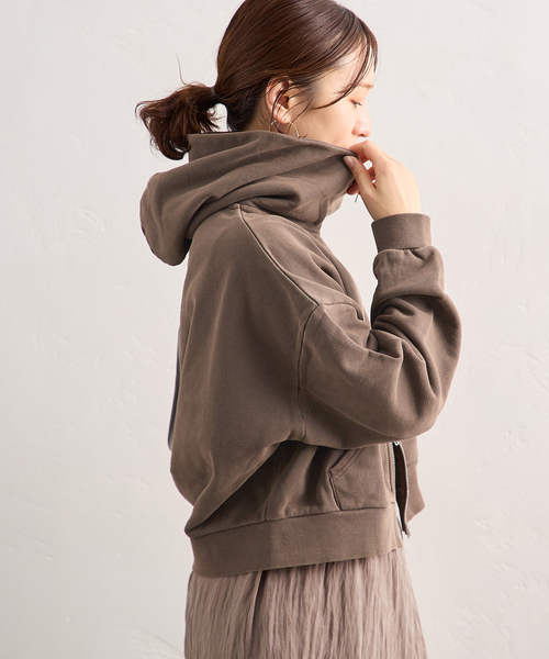 JOURNAL STANDARD（ジャーナルスタンダード）の「ピグメントフーディスウェット（パーカー・レディース・ブラック系その他/ブラウン・FREE）」の14枚目の写真