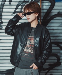 improves（インプローブス）の「PU パデッド ボンバージャケット（ミリタリージャケット）」