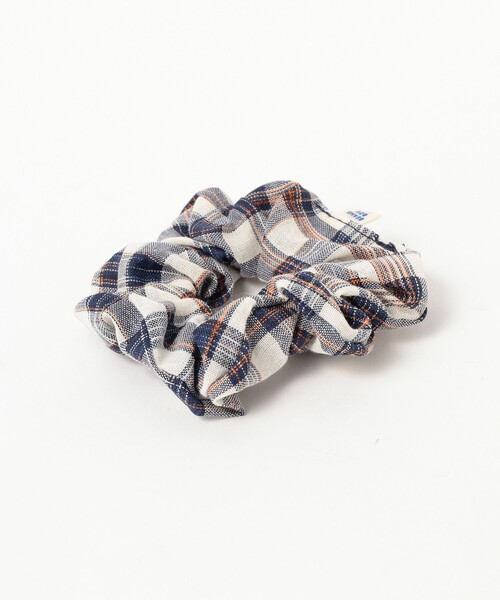 BEAMS BOY（ビームスボーイ）の「チェック & デニム シュシュ 3SET（シュシュ・レディース・ブルー/ピンク/イエロー・ONE SIZE）」の12枚目の写真