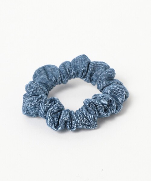 BEAMS BOY（ビームスボーイ）の「チェック & デニム シュシュ 3SET（シュシュ・レディース・ブルー/ピンク/イエロー・ONE SIZE）」の14枚目の写真