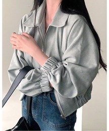 CHEER（チアー）の「フェイクスエードラグランジップブルゾン（ブルゾン）」