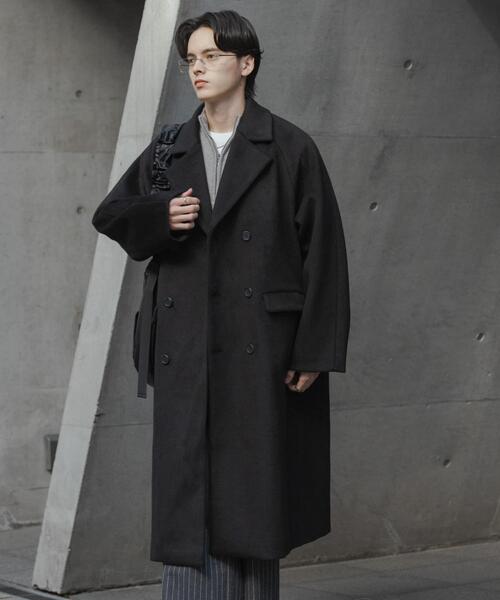 セール】ウールブレンドダブルロングコート（その他アウター）｜SENSE