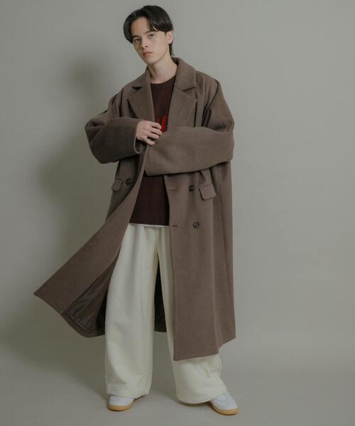 セール】ウールブレンドダブルロングコート（その他アウター）｜SENSE