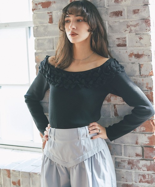 ARVELLIA(アルベリア)の「TUCKED CORESET PANTS(その他パンツ・レディース・サックスブルー/ブラック・M)」の20枚目の写真