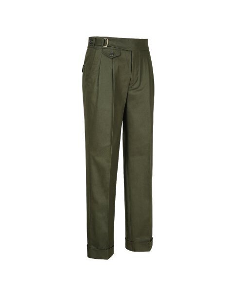 sortie(ソルティ)の「20s Cotton Side Trousers (Khaki)(その他パンツ・メンズ・その他・LARGE/MEDIUM/X-LARGE)」の3枚目の写真