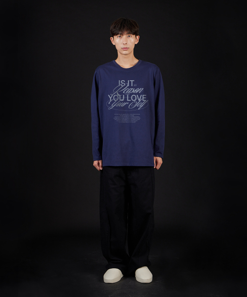ASTRAL PROJECTION(アストラルプロジェクション)の「リズンオーバーフィットロングスリーブTシャツ_ネイビー(Tシャツ/カットソー・メンズ・その他・LARGE/MEDIUM/X-LARGE/XX-LARGE)」の5枚目の写真
