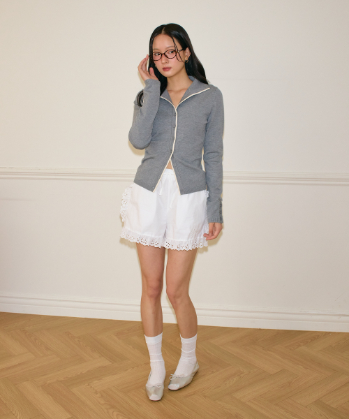 SALON DE YOHN（サロンドヨーン）の「Lace Cotton Banding Shorts_ White（その他パンツ・レディース・その他・SMALL/MEDIUM）」の2枚目の写真