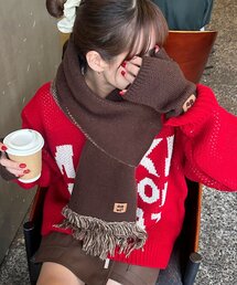 CIAOPANIC | アソート柄フリンジマフラー(マフラー)