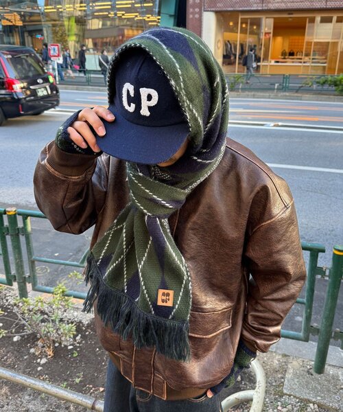 CIAOPANIC(チャオパニック)の「アソート柄フリンジマフラー(マフラー・レディース・グレー/ブラウン/グリーン/ネイビー・FREE)」の3枚目の写真