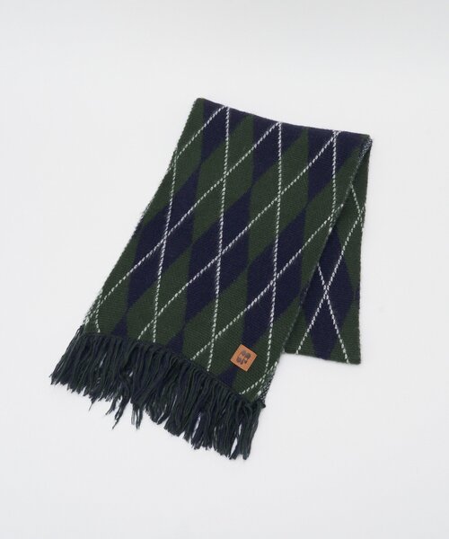 CIAOPANIC(チャオパニック)の「アソート柄フリンジマフラー(マフラー・レディース・グレー/ブラウン/グリーン/ネイビー・FREE)」の8枚目の写真