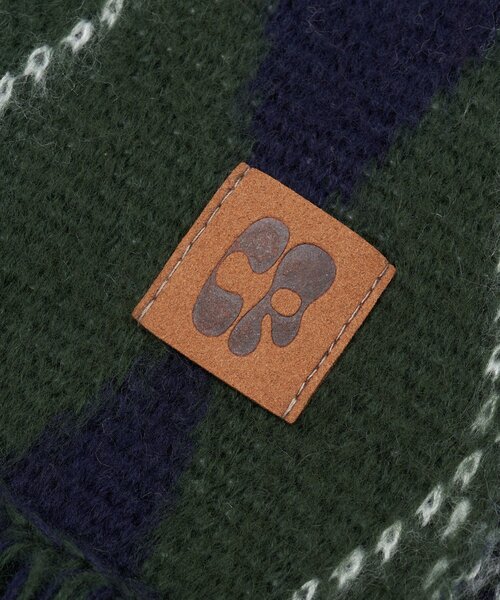 CIAOPANIC(チャオパニック)の「アソート柄フリンジマフラー(マフラー・レディース・グレー/ブラウン/グリーン/ネイビー・FREE)」の9枚目の写真