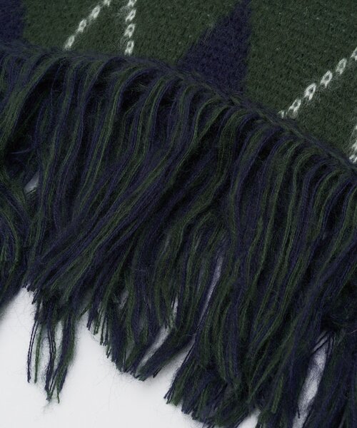 CIAOPANIC(チャオパニック)の「アソート柄フリンジマフラー(マフラー・レディース・グレー/ブラウン/グリーン/ネイビー・FREE)」の10枚目の写真