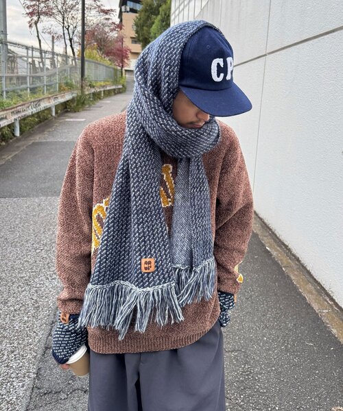 CIAOPANIC(チャオパニック)の「アソート柄フリンジマフラー(マフラー・レディース・グレー/ブラウン/グリーン/ネイビー・FREE)」の18枚目の写真