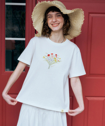 ブーケベーシックコットンTシャツ