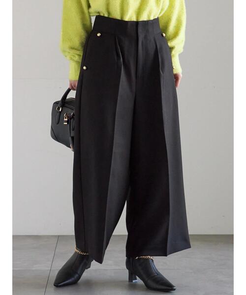 Te chichi（テチチ）の「ツイーディーワイドクロップトパンツ（その他パンツ・レディース・ブラック/ネイビー/ブラウン・F）」の7枚目の写真