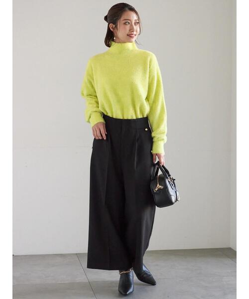 Te chichi（テチチ）の「ツイーディーワイドクロップトパンツ（その他パンツ・レディース・ブラック/ネイビー/ブラウン・F）」の19枚目の写真