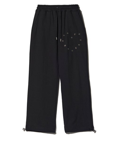 PIECEMAKER(ピースメーカー)の「HEART EYELET SWEAT PANTS (BLACK)(スウェットパンツ・レディース・その他・LARGE/MEDIUM)」の7枚目の写真