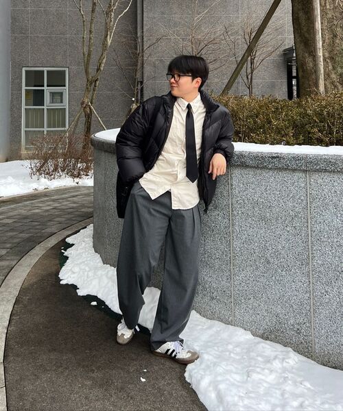 PRAIRIE(KR)(プレーリー)の「ツーピンタックピンストライプワイドスラックス(グレー)(スラックス・メンズ・グレー・SMALL/MEDIUM/LARGE)」の7枚目の写真