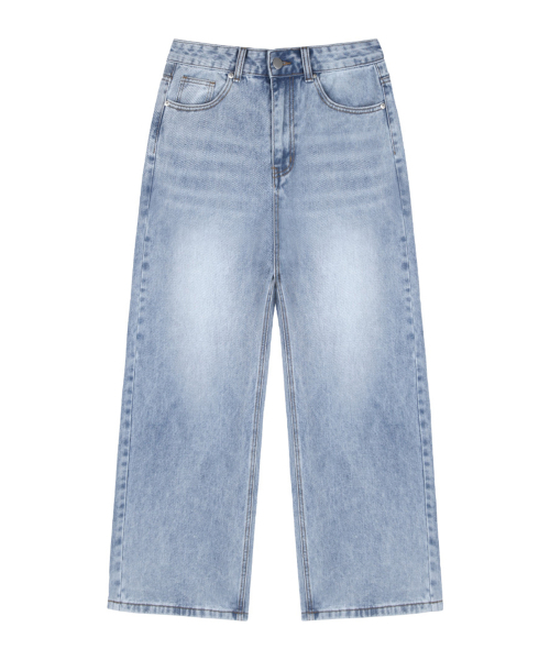 RANDOMOFF（ランダムオフ）の「BTB : WAVE WASHING JEANS [LIGHT BLUE CORE]（デニムパンツ・レディース・ライトブルー・X-SMALL/SMALL/MEDIUM/LARGE）」の4枚目の写真
