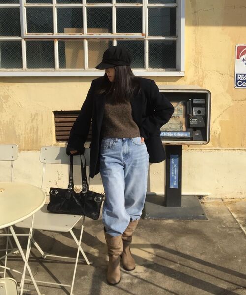 RANDOMOFF（ランダムオフ）の「BTB : WAVE WASHING JEANS [LIGHT BLUE CORE]（デニムパンツ・レディース・ライトブルー・X-SMALL/SMALL/MEDIUM/LARGE）」の6枚目の写真