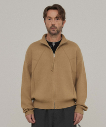 レーシングニットカーディガン_BEIGE