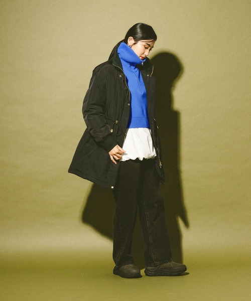 GLOBAL WORK(グローバルワーク)の「ハーフジップニット/608246(ニット/セーター・レディース・ブルー/チャコールグレー/オフホワイト・LARGE/MEDIUM)」の12枚目の写真