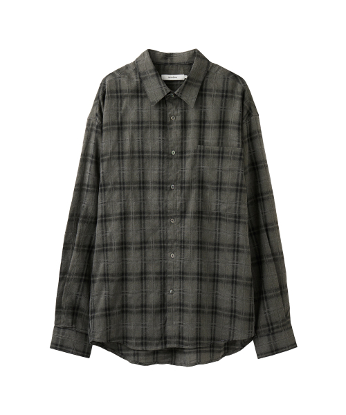 AREUBAN(アルバン)の「スモークアッシュチェックシャツ_アッシュチャコール(シャツ/ブラウス・メンズ・アッシュグレー・2/4/3)」の1枚目の写真