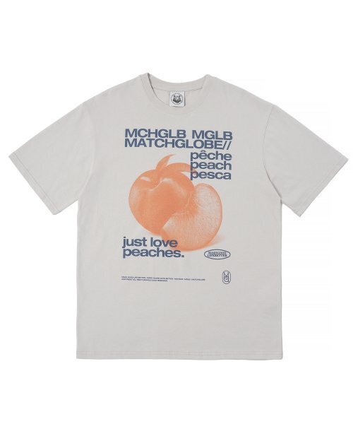 MATCHGLOBE(マッチグローブ)の「ピーチスオーバーサイズTシャツ(ベージュ)(Tシャツ/カットソー・レディース・その他・FREE)」の2枚目の写真