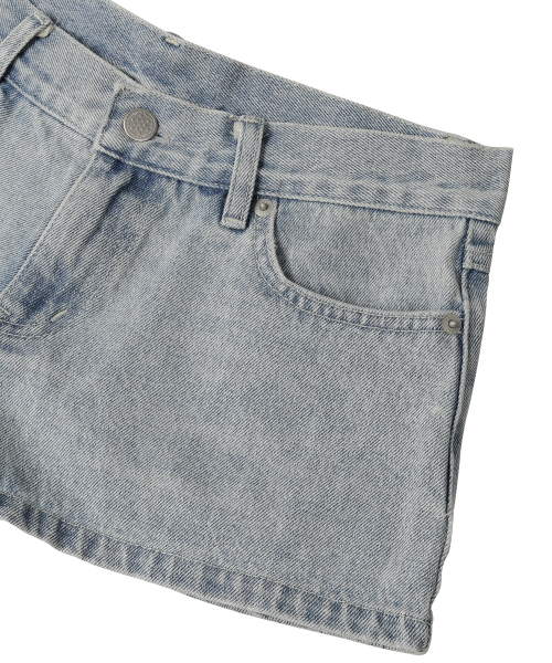 SUNDAY FRUIT MARKET（サンデーフルーツマーケット）の「W) BEACH DENIM SHORT（その他パンツ・レディース・その他・SMALL/LARGE）」の4枚目の写真