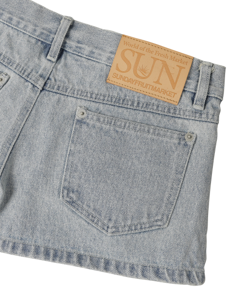 SUNDAY FRUIT MARKET（サンデーフルーツマーケット）の「W) BEACH DENIM SHORT（その他パンツ・レディース・その他・SMALL/LARGE）」の5枚目の写真