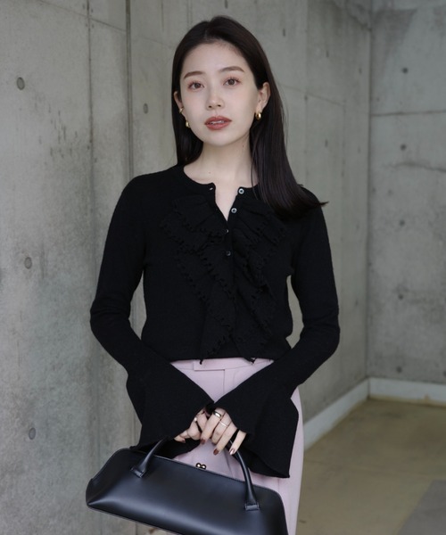 カスケードフリルニット（ニット/セーター）｜anuans（アニュアンス