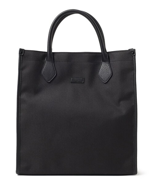 BEAMS HEART（ビームスハート）の「ポリエステル 杢素材 2WAY トートバッグ（トートバッグ・メンズ・ブラック/チャコールグレー・ONE SIZE）」の2枚目の写真