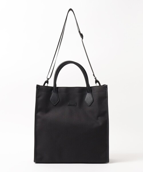 BEAMS HEART（ビームスハート）の「ポリエステル 杢素材 2WAY トートバッグ（トートバッグ・メンズ・ブラック/チャコールグレー・ONE SIZE）」の12枚目の写真