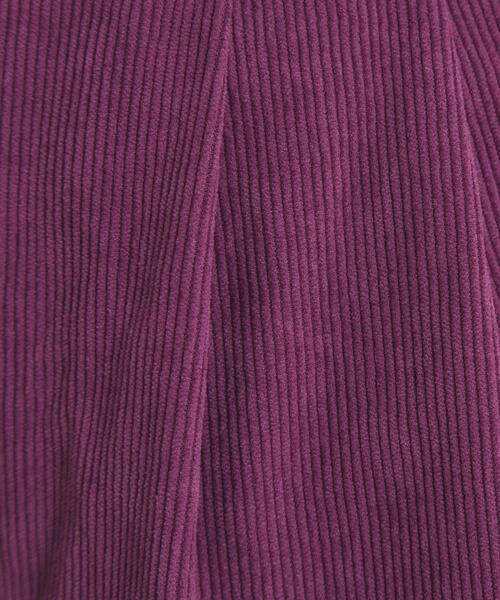 ITS'DEMO（イッツデモ）の「【洗濯機OK／ウエストゴム】コーデュロイワイドパンツ（その他パンツ・レディース・パープル系/チャコールグレー/アイボリー・00）」の15枚目の写真