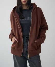 AZUL by moussy | 裏起毛Wジップアップフーディー(パーカー)