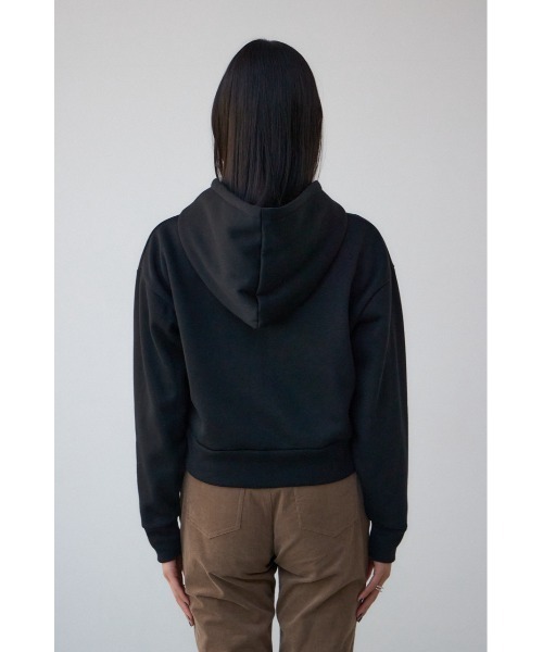 AZUL by moussy(アズールバイマウジー)の「裏起毛Wジップアップフーディー(パーカー・レディース・ブラウン/グレー×ホワイト/ブラック・MEDIUM/SMALL)」の10枚目の写真