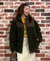 RODEO CROWNS WIDE BOWL | 切り替えボアロゴジャケット(その他アウター)