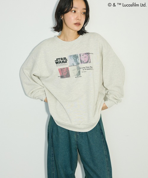 STAR WARS（スターウォーズ）の「STAR WARS/プリントスウェット（スウェット・レディース・ブラック/ホワイト系その他・FREE）」の2枚目の写真
