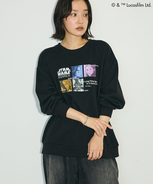 STAR WARS（スターウォーズ）の「STAR WARS/プリントスウェット（スウェット・レディース・ブラック/ホワイト系その他・FREE）」の3枚目の写真