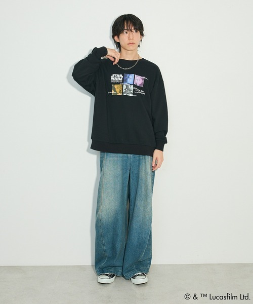 STAR WARS（スターウォーズ）の「STAR WARS/プリントスウェット（スウェット・レディース・ブラック/ホワイト系その他・FREE）」の5枚目の写真