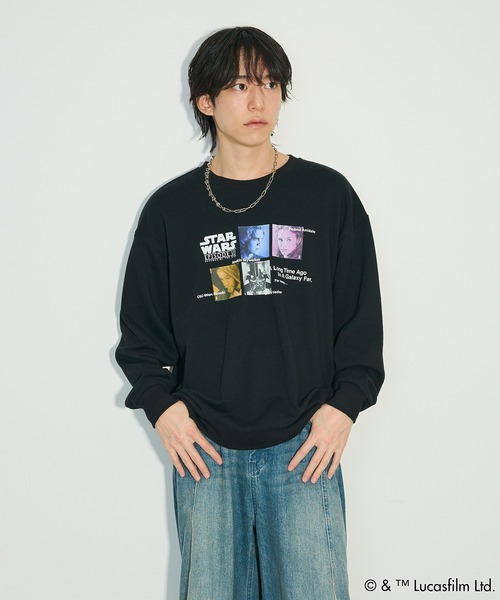 STAR WARS（スターウォーズ）の「STAR WARS/プリントスウェット（スウェット・レディース・ブラック/ホワイト系その他・FREE）」の6枚目の写真