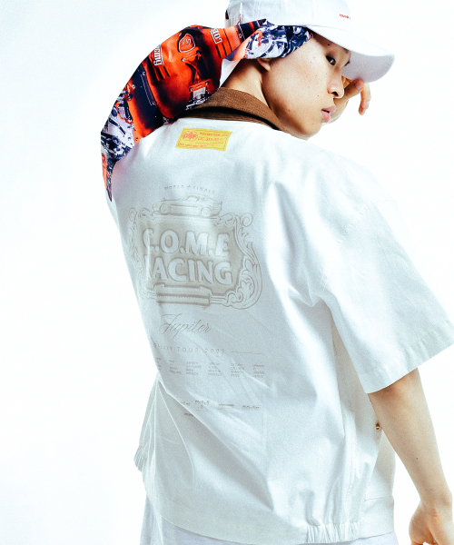 COME（シーオーエムイー）の「[UNISEX] C.O.M.E Mechanic Short Sleeve Work Jacket (White)（その他アウター・レディース・その他・1(M)/2(L)）」の4枚目の写真