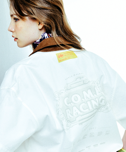 COME（シーオーエムイー）の「[UNISEX] C.O.M.E Mechanic Short Sleeve Work Jacket (White)（その他アウター・レディース・その他・1(M)/2(L)）」の5枚目の写真