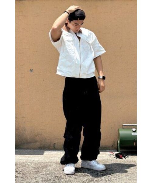 COME（シーオーエムイー）の「[UNISEX] C.O.M.E Mechanic Short Sleeve Work Jacket (White)（その他アウター・レディース・その他・1(M)/2(L)）」の10枚目の写真