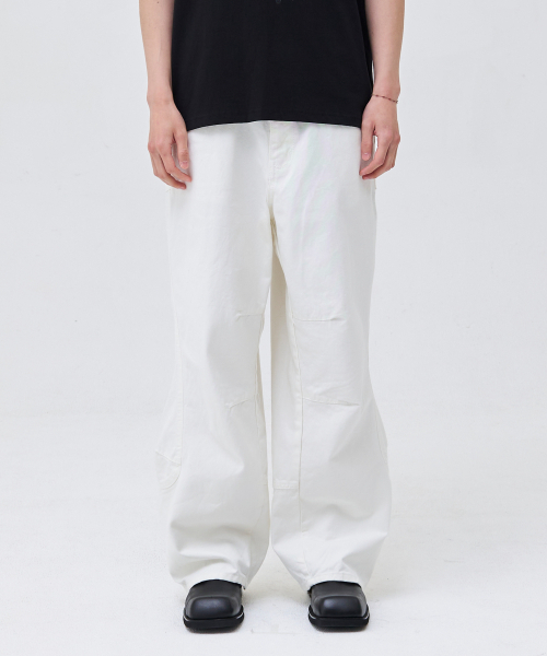 AKECII(アケシ)の「タマウォッシュドコットンパンツ-クリーム(その他パンツ・メンズ・その他・SMALL/MEDIUM/LARGE)」の1枚目の写真
