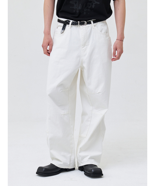 AKECII(アケシ)の「タマウォッシュドコットンパンツ-クリーム(その他パンツ・メンズ・その他・SMALL/MEDIUM/LARGE)」の3枚目の写真