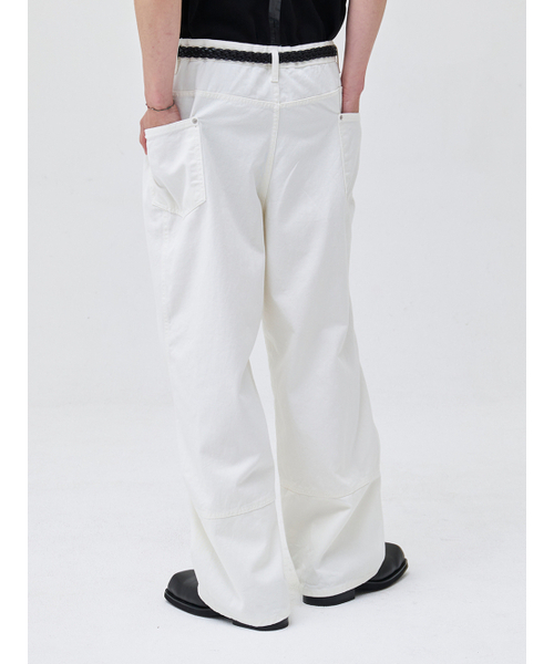 AKECII(アケシ)の「タマウォッシュドコットンパンツ-クリーム(その他パンツ・メンズ・その他・SMALL/MEDIUM/LARGE)」の4枚目の写真